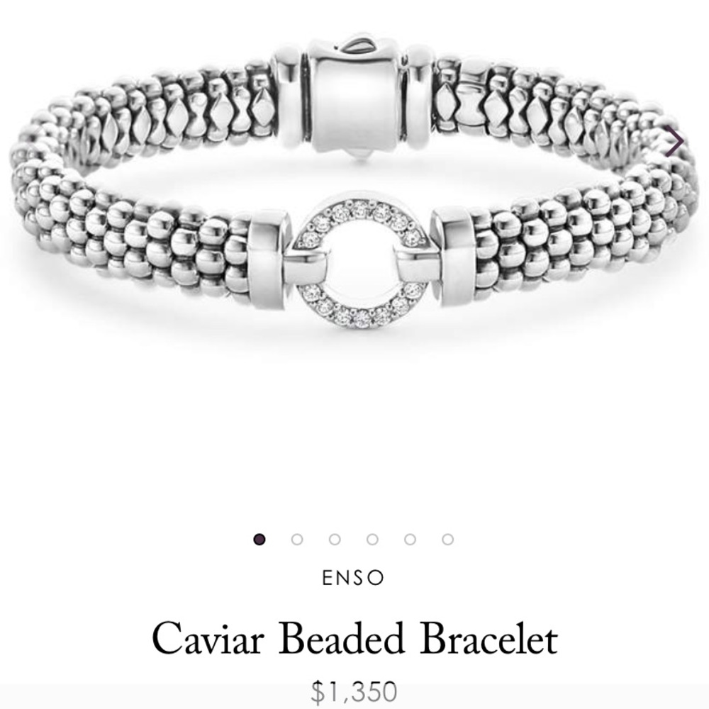 Lagos Enso Diamond Caviar Rope Bracelet, 9mm